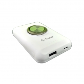 POWERBANK FEDER BIANCO MAGSAFE MAGNETIC WIRELESS CHARGING CON SUPPORTO ANELLO 5000 MA/H FB39