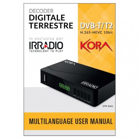 DECODER DIGITALE TERRESTRE KORA DVB-T-T2