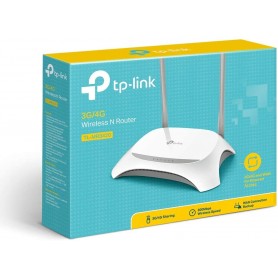 WIRELESS N ROUTER TP-LINK TL-MR3420 3G/4 G, 300 MBPS, 4 PORTE LAN FAST ETHERNET, 2 ANTENNE, DI COLORE BIANCO.